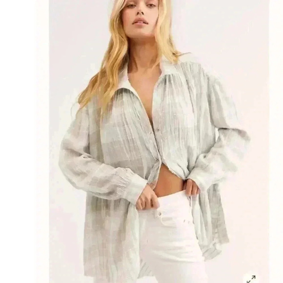 Free People We the Free Lela Plaid Tunic - Picture 1 of 3